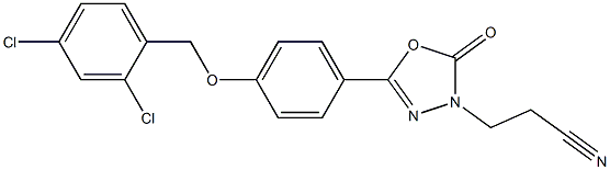 3-[5-{4-[(2,4-dichlorobenzyl)oxy]phenyl}-2-oxo-1,3,4-oxadiazol-3(2H)-yl]propanenitrile