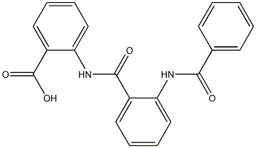 2-{[2-(benzoylamino)benzoyl]amino}benzoic acid 化学構造式