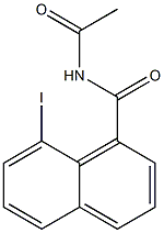 N1-acetyl-8-iodo-1-naphthamide Struktur