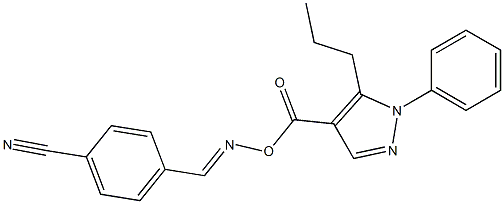 4-[({[(1-phenyl-5-propyl-1H-pyrazol-4-yl)carbonyl]oxy}imino)methyl]benzonitrile