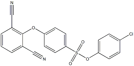 4-chlorophenyl 4-(2,6-dicyanophenoxy)benzene-1-sulfonate