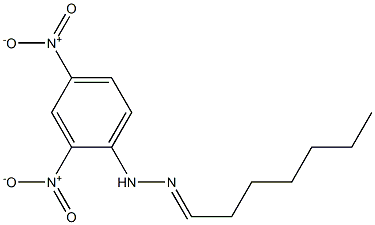 heptanal 1-(2,4-dinitrophenyl)hydrazone Structure