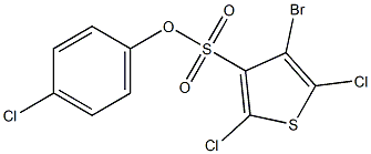 4-chlorophenyl 4-bromo-2,5-dichlorothiophene-3-sulfonate Structure