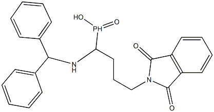 1-(benzhydrylamino)-4-(1,3-dioxo-2,3-dihydro-1H-isoindol-2-yl)butylphosphin ic acid