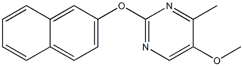 5-methoxy-4-methyl-2-(2-naphthyloxy)pyrimidine Struktur