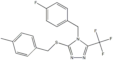4-(4-fluorobenzyl)-3-[(4-methylbenzyl)sulfanyl]-5-(trifluoromethyl)-4H-1,2,4-triazole