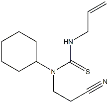 N'-allyl-N-(2-cyanoethyl)-N-cyclohexylthiourea Structure