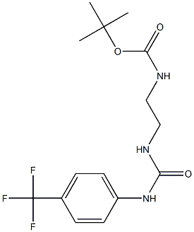 tert-butyl N-[2-({[4-(trifluoromethyl)anilino]carbonyl}amino)ethyl]carbamate|