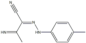3-imino-2-[2-(4-methylphenyl)hydrazono]butanenitrile Structure