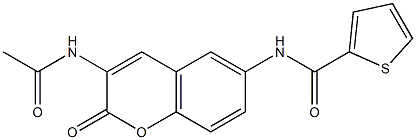 N2-[3-(acetylamino)-2-oxo-2H-chromen-6-yl]thiophene-2-carboxamide