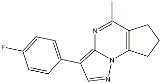 3-(4-fluorophenyl)-5-methyl-7,8-dihydro-6H-cyclopenta[e]pyrazolo[1,5-a]pyrimidine Structure