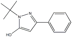 1-(tert-butyl)-3-phenyl-1H-pyrazol-5-ol 结构式