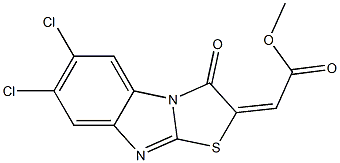 methyl 2-(6,7-dichloro-3-oxo-2,3-dihydrobenzo[4,5]imidazo[2,1-b][1,3]thiazol-2-yliden)acetate