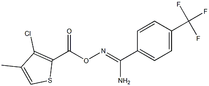 O1-[(3-chloro-4-methyl-2-thienyl)carbonyl]-4-(trifluoromethyl)benzene-1-carbohydroximamide