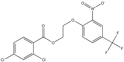 2-[2-nitro-4-(trifluoromethyl)phenoxy]ethyl 2,4-dichlorobenzoate Structure