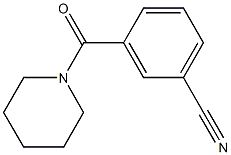 3-(piperidin-1-ylcarbonyl)benzonitrile Structure