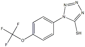 1-[4-(trifluoromethoxy)phenyl]-1H-tetrazole-5-thiol Struktur