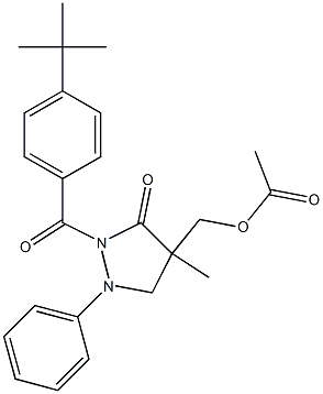 {2-[4-(tert-butyl)benzoyl]-4-methyl-3-oxo-1-phenyltetrahydro-1H-pyrazol-4-yl}methyl acetate