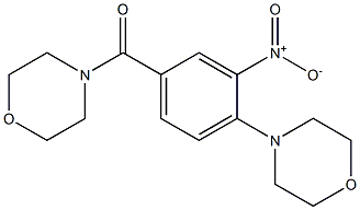 morpholino(4-morpholino-3-nitrophenyl)methanone Structure