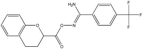 O1-(3,4-dihydro-2H-chromen-2-ylcarbonyl)-4-(trifluoromethyl)benzene-1-carbohydroximamide