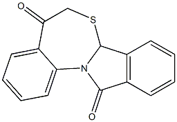 isoindolo[2,1-a][3,1]benzothiazepine-5,12(6H,7aH)-dione Structure