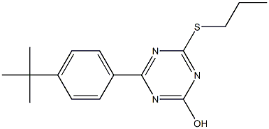 4-[4-(tert-butyl)phenyl]-6-(propylthio)-1,3,5-triazin-2-ol Structure