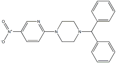 1-benzhydryl-4-(5-nitro-2-pyridinyl)piperazine Structure