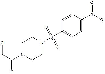 1-(chloroacetyl)-4-[(4-nitrophenyl)sulfonyl]piperazine Structure