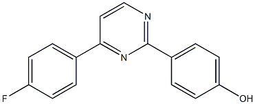 4-[4-(4-fluorophenyl)-2-pyrimidinyl]benzenol Struktur