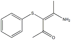(E)-4-amino-3-(phenylsulfanyl)-3-penten-2-one Structure