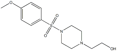 2-{4-[(4-methoxyphenyl)sulfonyl]piperazino}-1-ethanol Structure
