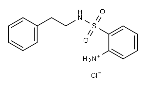 2-[(phenethylamino)sulfonyl]benzenaminium chloride
