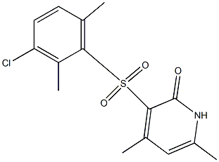 3-[(3-chloro-2,6-dimethylphenyl)sulfonyl]-4,6-dimethyl-2(1H)-pyridinone