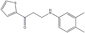 3-(3,4-dimethylanilino)-1-(2-thienyl)-1-propanone Structure