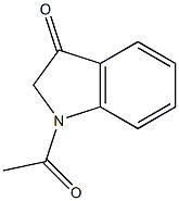 1-アセチル-1H-インドール-3(2H)-オン 化学構造式