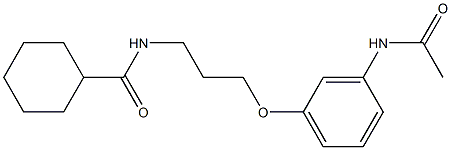 N-{3-[3-(acetylamino)phenoxy]propyl}cyclohexanecarboxamide Structure