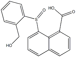  8-{[2-(hydroxymethyl)phenyl]sulfinyl}-1-naphthoic acid