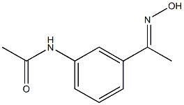 N-{3-[N-HYDROXYETHANIMIDOYL]PHENYL}ACETAMIDE, , 结构式