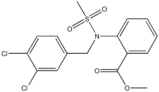 methyl 2-[(3,4-dichlorobenzyl)(methylsulfonyl)amino]benzoate