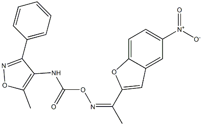 5-methyl-4-{[({[1-(5-nitro-1-benzofuran-2-yl)ethylidene]amino}oxy)carbonyl]amino}-3-phenylisoxazole