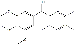 (2,3,4,5,6-pentamethylphenyl)(3,4,5-trimethoxyphenyl)methanol Structure