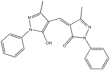 4-[(5-hydroxy-3-methyl-1-phenyl-1H-pyrazol-4-yl)methylidene]-3-methyl-1-phenyl-4,5-dihydro-1H-pyrazol-5-one|