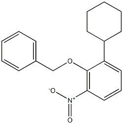 4-Benzyloxy-5-Cylohexyl-3-Nitro Benzene Struktur