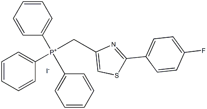 ((2-(4-fluorophenyl)thiazol-4-yl)methyl)triphenylphosphonium iodide Structure