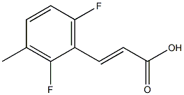 (E)-3-(2,6-difluoro-3-methylphenyl)acrylic acid Struktur