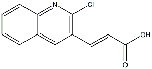 (E)-3-(2-chloroquinolin-3-yl)acrylic acid Struktur