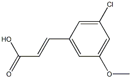 (E)-3-(3-chloro-5-methoxyphenyl)acrylic acid Struktur