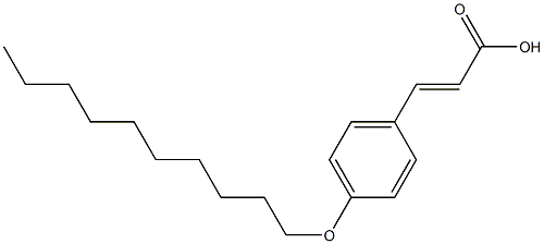 (E)-3-(4-(decyloxy)phenyl)acrylic acid Structure