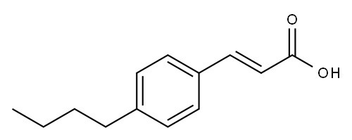 (E)-3-(4-butylphenyl)acrylic acid Structure