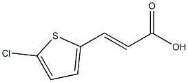 (E)-3-(5-chlorothiophen-2-yl)acrylic acid Struktur